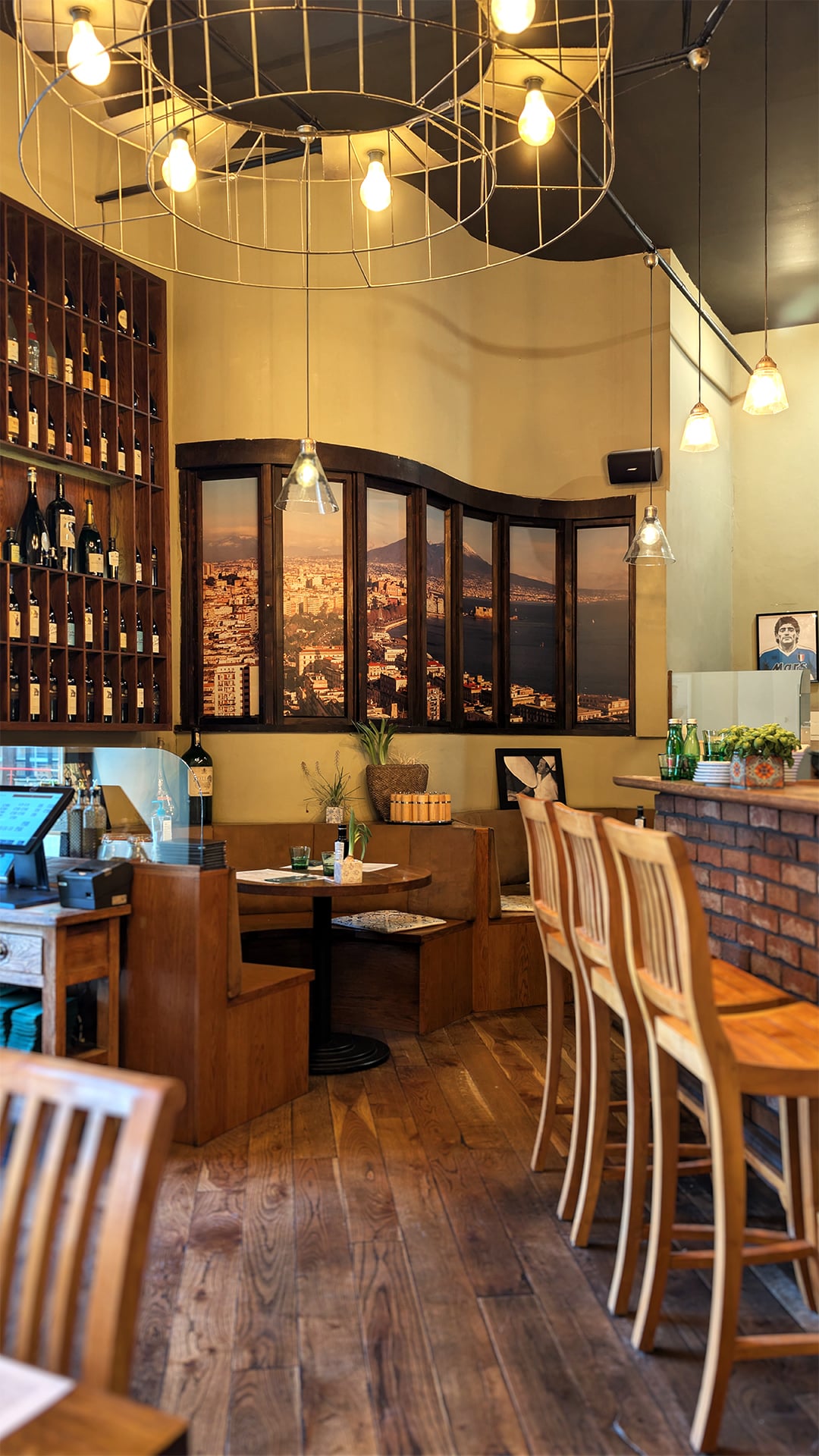 Papaiolo authentic Neapolitan pizzeria in Prague city center with wood-fired stone oven on Na Poříčí street