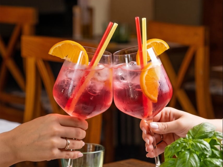 Sarti Spritz v restauraci Papaiolo