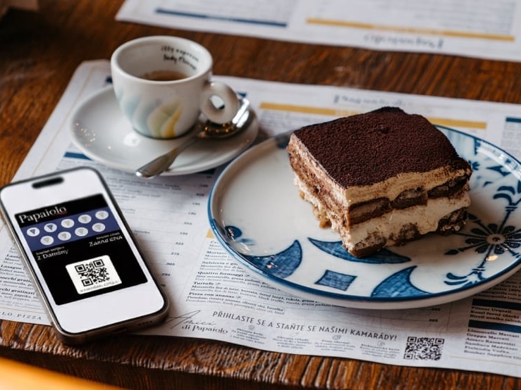 La famiglia Papaiolo loyalty card on Iphone 15