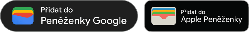 Přidat do Peněženky Google Apple Wallet
