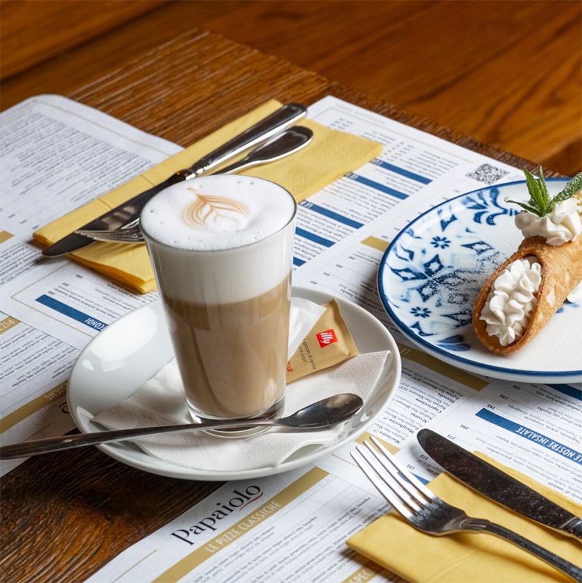 Cannolo - Sicilian pastry with ricotta and pistachio filling, traditional recipe