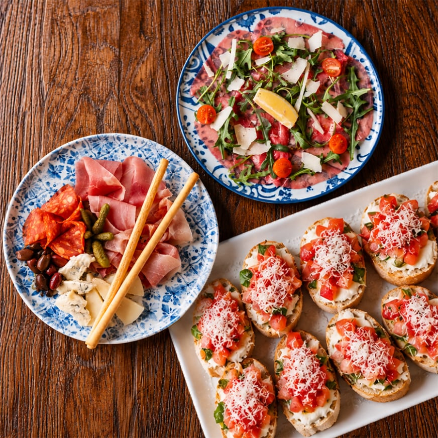 Italian specialties served family-style for sharing