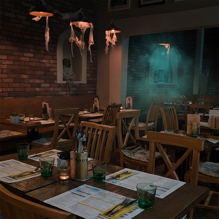 halloween restaurant Papaiolo