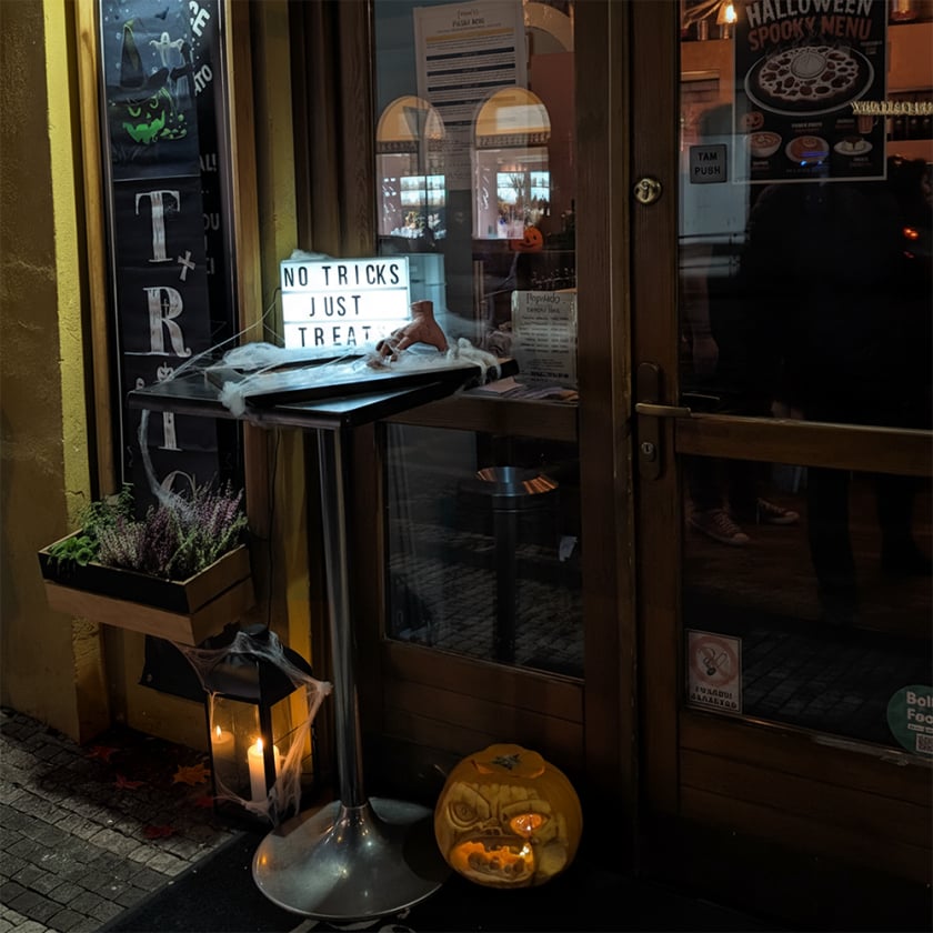 halloween restaurant Papaiolo